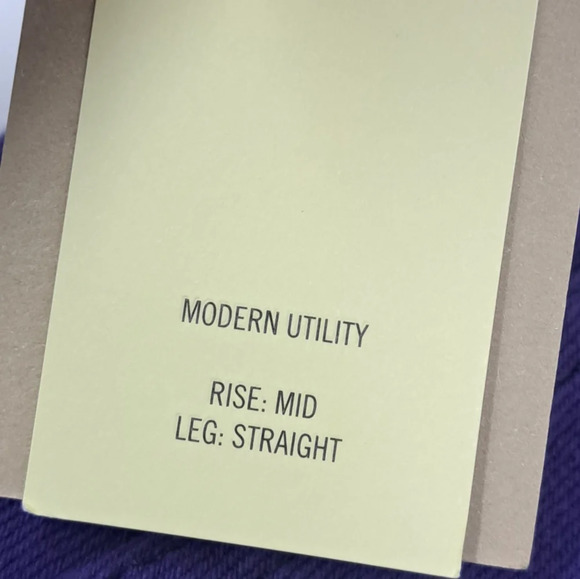 NWT Wilfred New Modern Utility Pants Mid Rise Straight Leg Deep Violet Size 00 - Picture 9 of 11